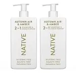 Native 2-in-1 Shampoo & Conditioner Set – Autumn Air & Amber, 16.5oz for $10.44