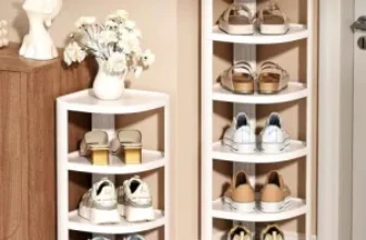 NestOrganix 10-Tier Vertical Stackable Shoe Rack for $26