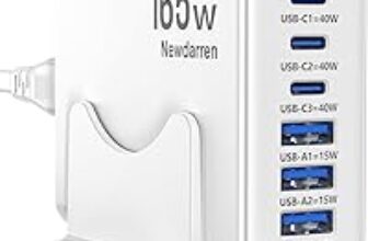 Newdarren 165W GaN 6-Port USB Fast Charger for $14.94