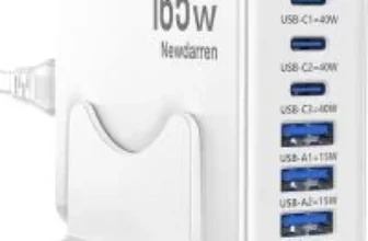 Newdarren 165W GaN 6-Port USB Fast Charger Block $14.94