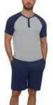 NITAGUT Men’s Pajama Set (Shirt & Shorts) Now $9.90