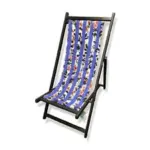 Off-White Blue Stripes Folding Hammock-style Deck Chair for $148.78 $621