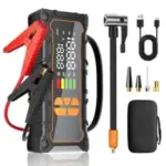 Okrinec 4000A Jump Starter with 10000mAh Battery and 160PSI Tire Inflator for $30