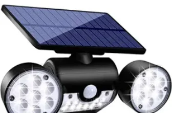 Ollivage Dual-Head Solar Outdoor 360° Spotlight with Motion Sensor for $7.99