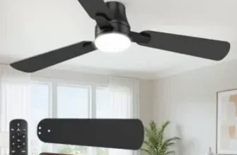 OSTIVE 42″ Modern Ceiling Fan with Light Now $28.25