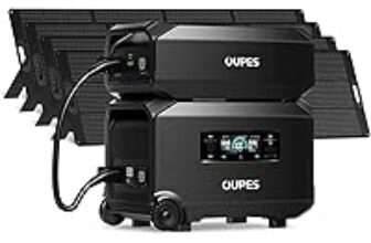 OUPES Guardian 6000 Dual Battery Station with 4x 240W Solar Panels – $3498.99 ($1000 Off)