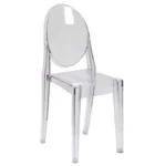 Flash Furniture Cheryl Indoor/Outdoor Ghost Accent and Dining Chair for $50