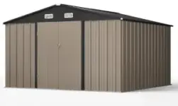 Patiowell 10′ x 10′ Outdoor Storage Metal Shed for $325