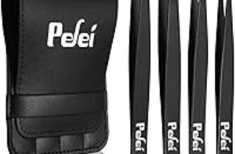 Pefei 4-Piece Professional Stainless Steel Tweezers Set for $3.99