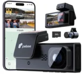 Pelsee 3-Camera 4K Dash Cam with 1080p Interior & Rear Cameras for $60
