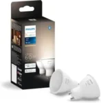 Philips Hue Smart 60W GU10 LED Bulb 2-Pack for $33