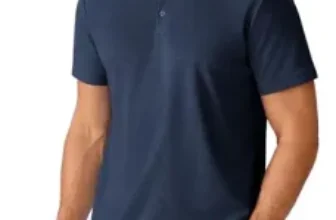 PINSPARK Men’s Performance Moisture-Wicking Golf Polo Shirt for $5.98