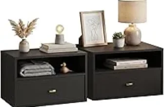 Prepac Floating Shelf Side Table with Drawer for $87.99