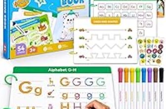 Preschool Learning Activities Book: 54 Reusable Pages for Ages 3-5 – Just $11.19 (Was $24.99)