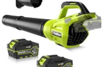 PULITUO 500CFM Cordless Leaf Blower with 2 Batteries for $38