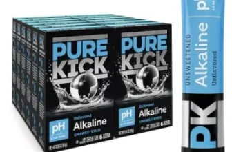 72-Count Pure Kick Alkaline Singles Powdered Drink Mix Packets for $11