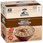 48-Pack Quaker Instant Oatmeal, Maple & Brown Sugar for $10.24