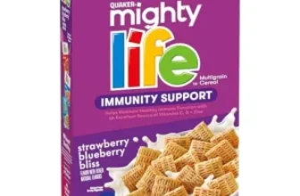 Quaker Mighty Life Multigrain Cereal 22.3oz Family Size for $3.91
