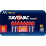 Rayovac AA Fusion Premium Alkaline Batteries 16-Pack for $4.99