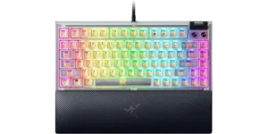 Razer BlackWidow V4 75% Mechanical Gaming Keyboard – Hot-Swappable, Chroma RGB – $90