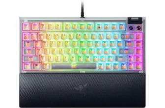 Razer BlackWidow V4 75% Mechanical Gaming Keyboard – Hot-Swappable, Chroma RGB – $90