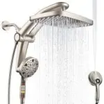 Razime 12″ Self-Cleaning Rain Shower Head with Handheld Spray Combo for $34.99