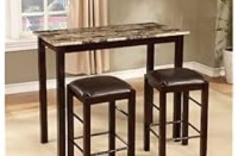 Roundhill Furniture Brando 3-Piece Counter Height Breakfast Set for $89.99