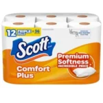 12 Rolls of Scott ComfortPlus Toilet Paper for $5.40