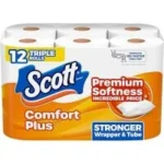 Scott ComfortPlus Toilet Paper 12 Triple Rolls for $6.49