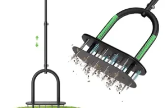 Seasky Manual Lawn Aerator Tool with Padded T-Handle for $20