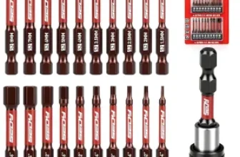 21-Piece Sedy 2.5″ Hex Head Allen Wrench Drill Bit Set for $7.48