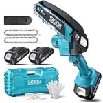 Seesii 6-inch Oil-Free Electric Cordless Mini Chainsaw Kit for $19.74