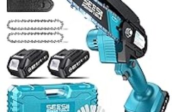 Seesii 6-inch Oil-Free Electric Cordless Mini Chainsaw Kit for $19.74