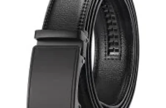 Sendefn Men’s Automatic Ratchet Slide Leather Belt for $4.99