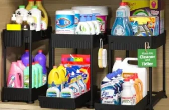 3-Pack Sevenblue 2-Tier Under Sink Organizers for $19