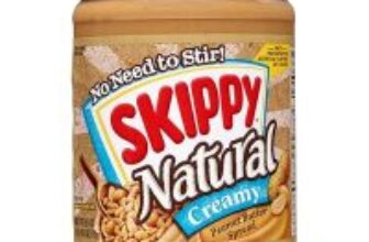 Skippy 26.5oz Natural Peanut Butter Creamy Spread Jar for $2.61