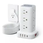 SMALLRT 1800J Surge Power Strip with 12 AC Outlets and 3 USB Ports for $17.99