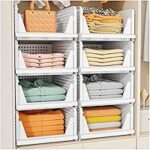 Snslxh Stackable Closet Storage Baskets – 5-Pack for $32.37