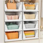 5-Pack SNSLXH Stackable Multifunctional Closet Storage Baskets for $32