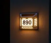 Customizable Solar LED Waterproof Address Sign for $21.99