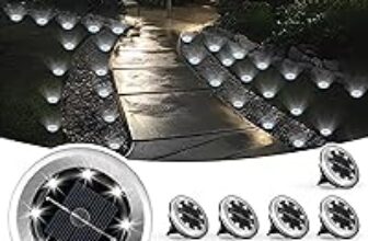 10-Pack SOLPEX Mini Solar Ground Lights – Stainless Steel Pathway Lights – $9.49 ($29.99 Original)