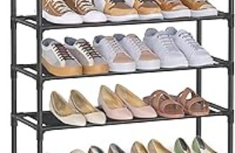 SONGMICS 3-Tier Shoe Rack for 12 Pairs – Only $8.99