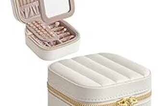 Songmics Home Travel Jewelry Case with Mirror for $7.99