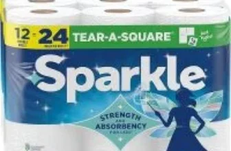 Sparkle Tear-A-Square Paper Towels (12 Double Rolls) for $13.97