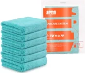 SPTA 6-Pack Microfiber Car Wash Drying Towels for $9.37