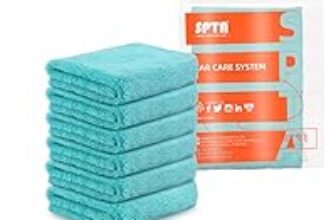 6-Pack SPTA Microfiber Drying Towels for Car Washing – $9.37