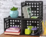 Sterilite Mini Crate in Black for $1.64