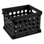 Sterilite Plastic Desktop Storage Crate (9″ x 8″ x 6″) for $1.64