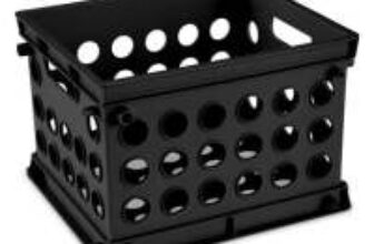 Sterilite Plastic Desktop Storage Crate (9″ x 8″ x 6″) for $1.64
