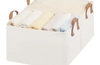 StorageWorks Large Fabric Storage Bins 2-Pack for $13